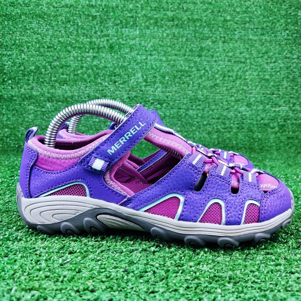Merrell Sandals Girls 2 Purple Hydro Hiker MK165683 Water Hiking Shoes Bungee